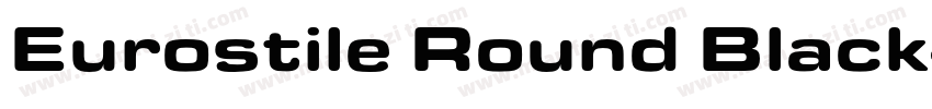 Eurostile Round Black字体转换